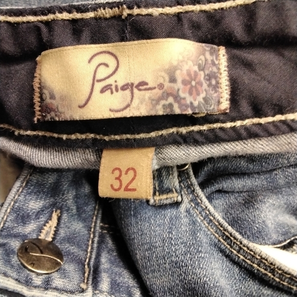 Paige Boyfriend Canyon Skinny Jeans  Size 32 - Picture 3 of 5